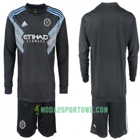 Koszulka New York City Dziecięcy Wyjazdowe Stroje Piłkarskie 2018-2019 Długi Rękaw